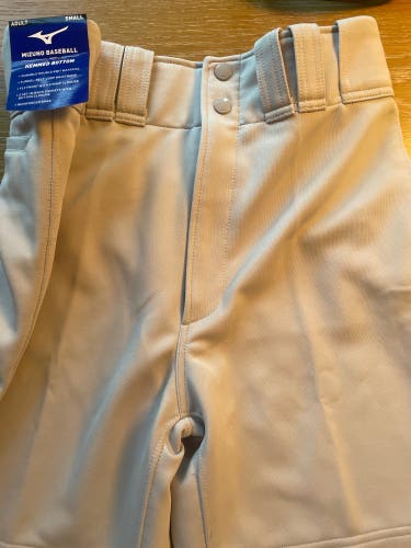 Gray New Adult Small Mizuno Game Pants