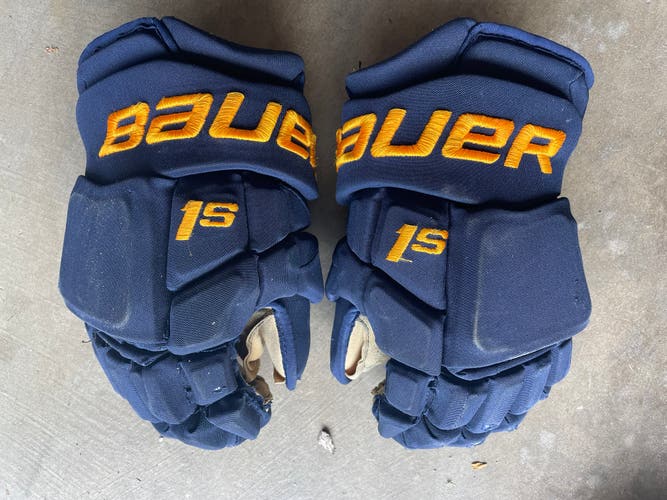 St. Louis Blues Prostock - Bauer 1S Gloves 14”