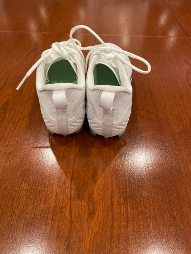 Nike Alpha Huarache 8 Pro Lacrosse Cleats White New Unisex Size 6.5 (Women's 7.5) Molded Cleats Low