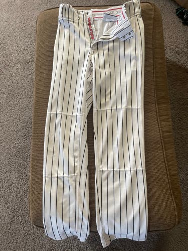 White Used Small Rawlings Game Pants