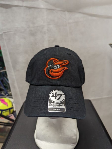 Men's '47 White/Black Baltimore Orioles Team Franchise Fitted Hat