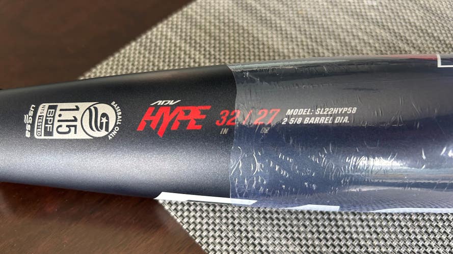New USSSA Certified 2022 Easton Composite ADV Hype Bat (-5) 27 oz 32"