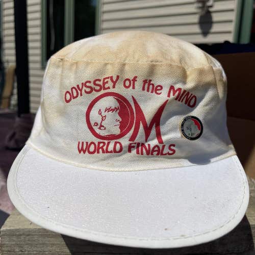 Vintage Odyssey of the Mind Painters Cap Hat World Finals 1980s *Pin Included*