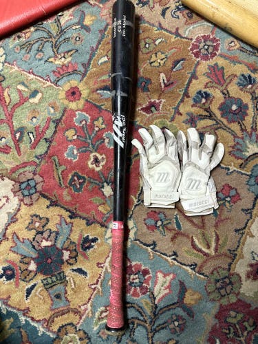 Wood (-3) 30 oz 33" CU26 Bat With free marucci batting gloves included!!!