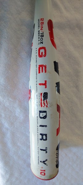 Used USSSA Certified 2020 Dirty South Alloy Dirty South Swag Bat (-10) 18 oz 28"
