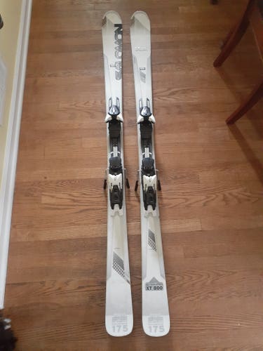 Used Salomon 175 cm All Mountain Enduro XT 800 Skis With Z12 Bindings