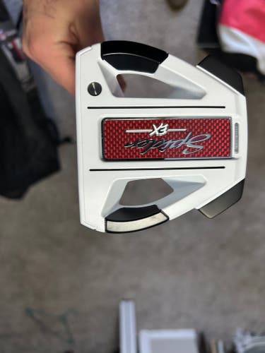 White New Men's 2021 TaylorMade Right Handed Mallet SPIDER EX Putter Uniflex 35"