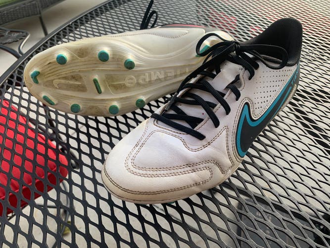 White Used Molded Cleats Nike Cleats