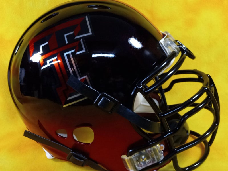 Texas Tech Red Raiders Super custom fullsize Riddell Revo lg color fade