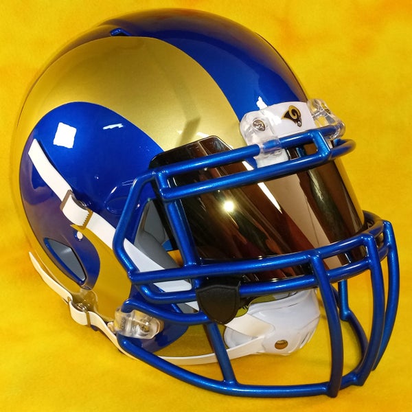BAM!! LA Rams custom fullsize football helmet Schutt XP XL Black and Gold  HUGE Helmet