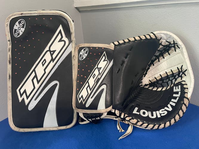 Louisville TPS XHale goalie glove and blocker
