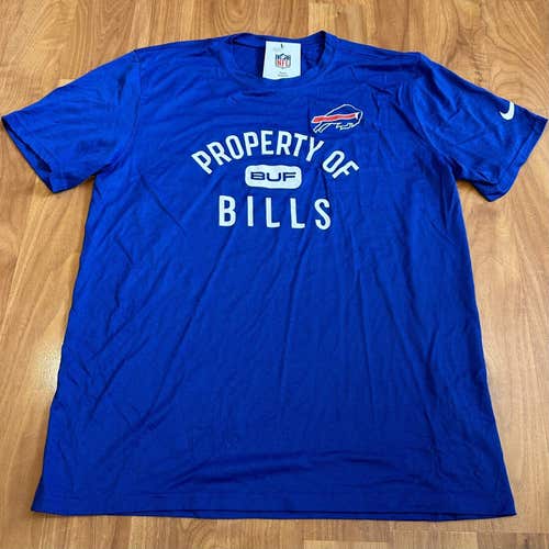 NWT men’s size XL property of Buffalo Bills Nike legend dri-fit tee shirt NFL