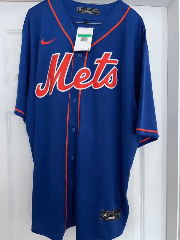 Nike New York Mets FRANCISCO LINDOR Sewn Baseball Jersey Blue Size Large  $135