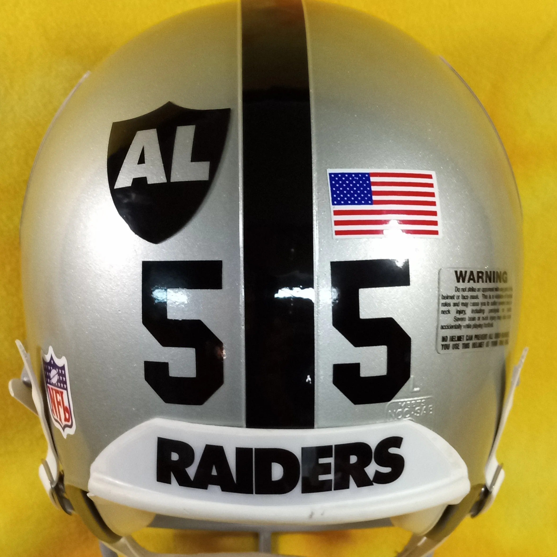 Las Vegas Raiders Black Hole Special super custom fullsize football helmet  large