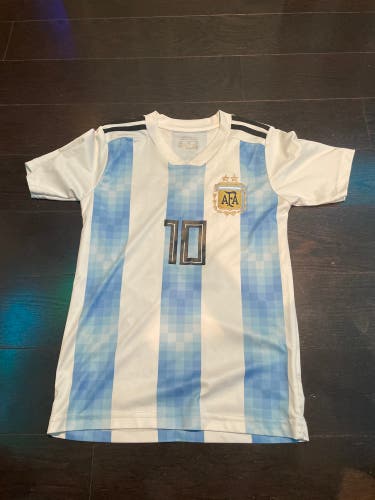 Argentina “Messi 10” Blue & White Adidas Soccer Jersey