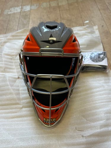 New All-Star MVP2510-TT Catcher's Mask Graphite/Orange