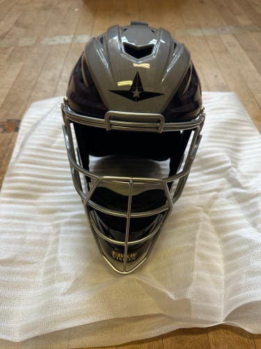 New All-Star MVP2510-TT Catcher's Mask Graphite/Purple