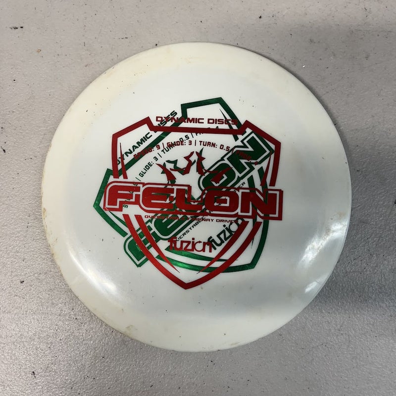 Used Dynamic Discs Fuzion Felon Double Stamp 176g Disc Golf Driver