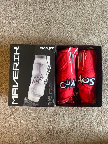 PLL Chaos Mark Glicini Maverik Shift Lacrosse Pads - Autograhped