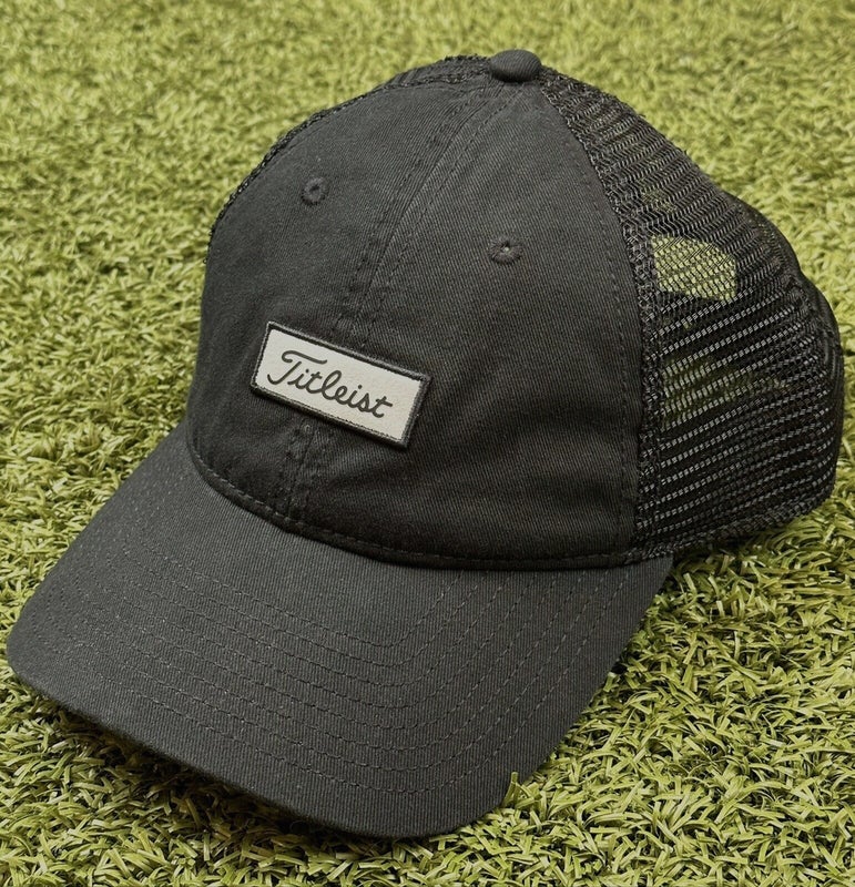 Titleist Charleston Mesh Snapback Adjustable Hat Cap Black One Size New #76176