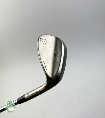 RH Titleist Vokey SM5 Gold Nickel Wedge 56*-10 S-Grind Wedge Flex Steel Golf