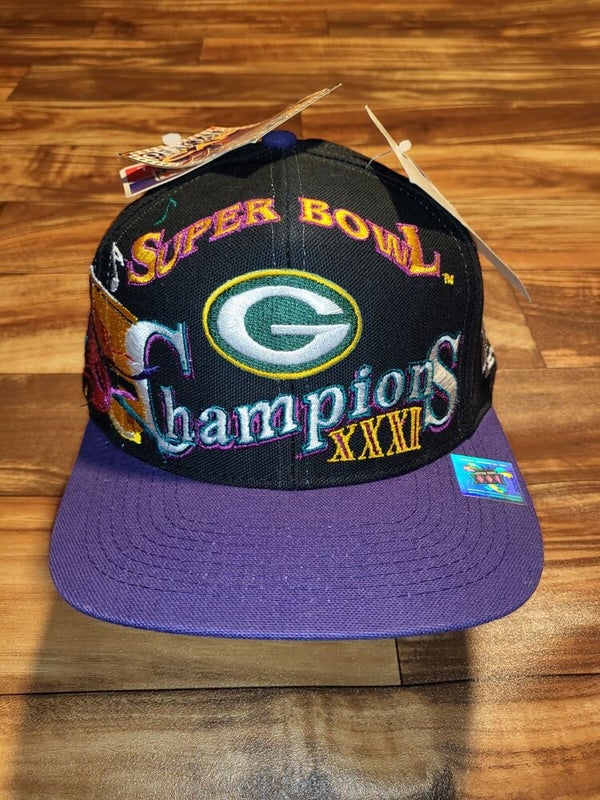 NEW Vintage Green Bay Packers Super Bowl Champions XXXI Mardi Gras Hat Snapback