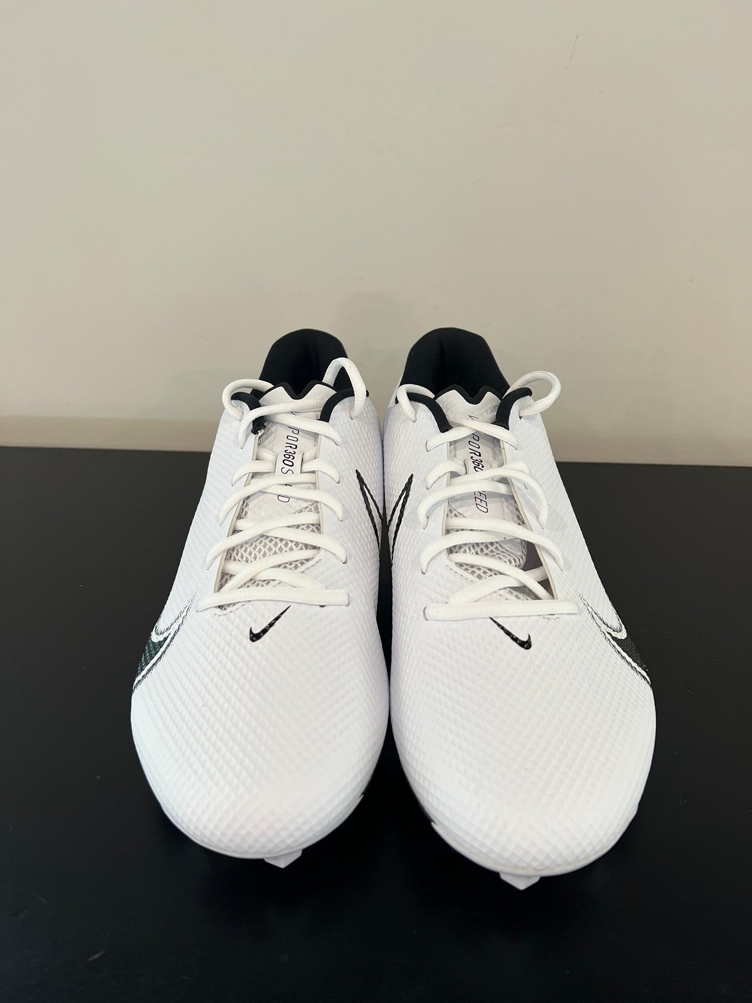 \ud83d\udd25NEW NIKE VAPOR Edge Elite 360 OBJ White Black Football Cleats Men's Size  12 $100.00 - PicClick