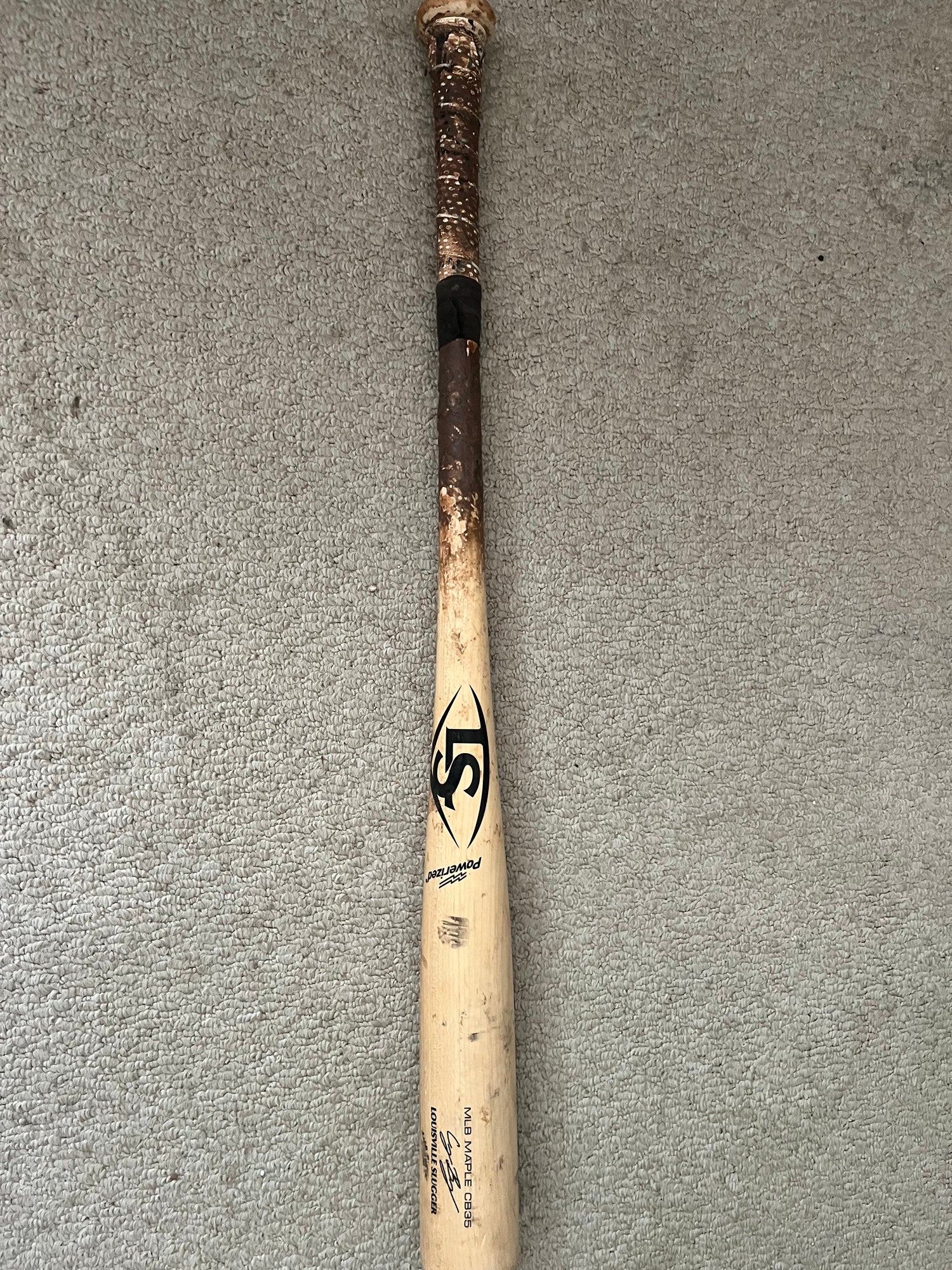 Louisville Slugger MLB Prime CB35 Cody Bellinger Model Maple Wood Baseball Bat Natural-32 inch