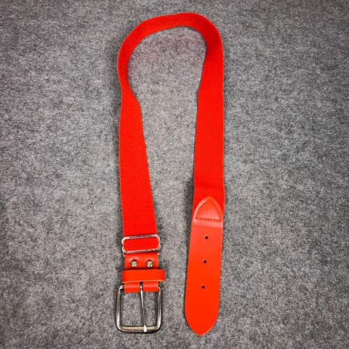 Baseball Mens Belt Orange Adjustable Sports Stretch Softball Casual Team Solid