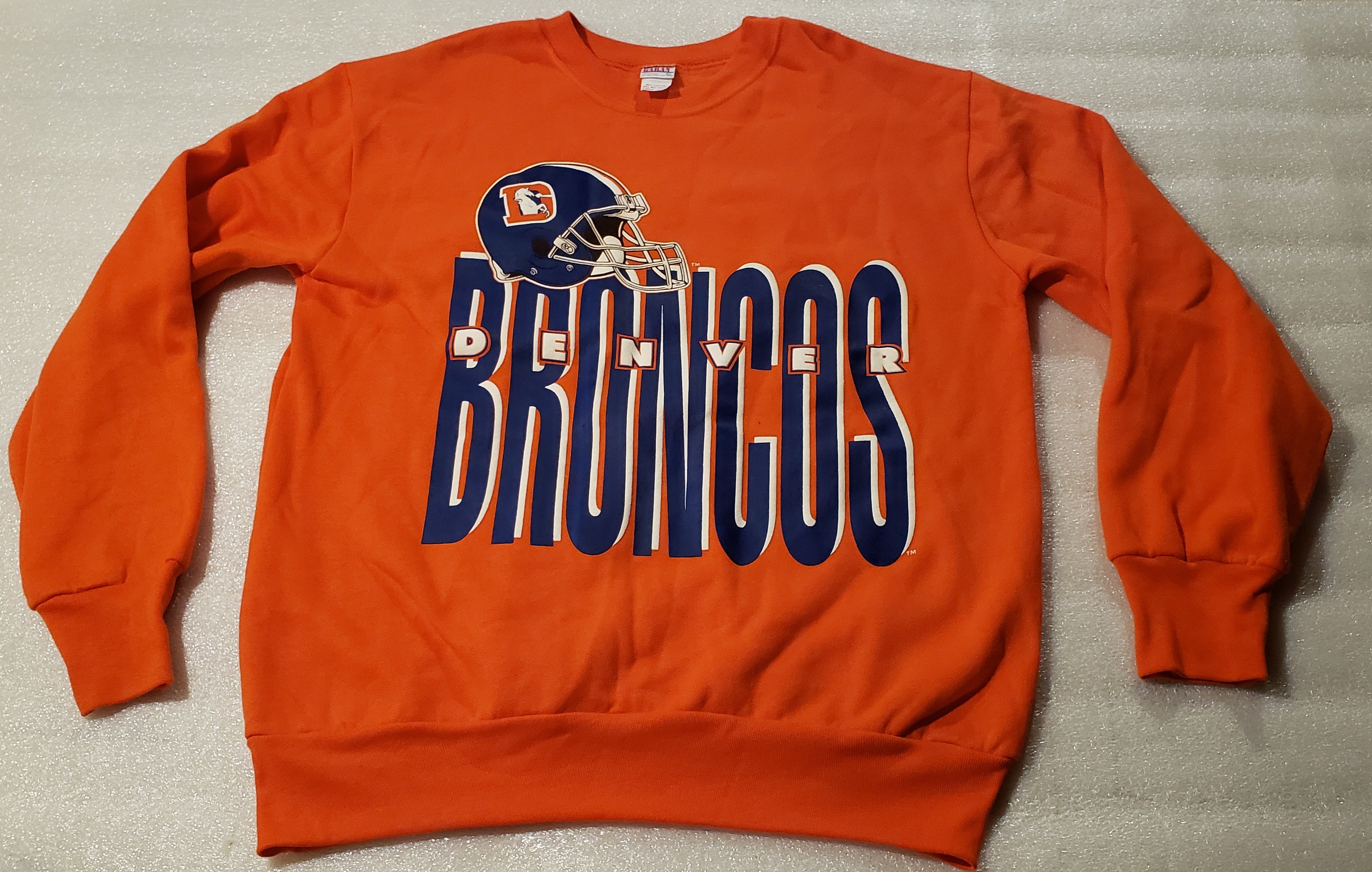 Denver Broncos Helmet Retro Hoodie