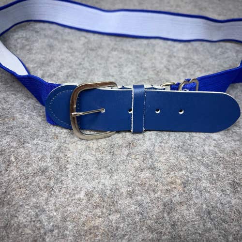 Mens Baseball Belt Blue Adjustable Sports Stretch Softball Casual Team Solid