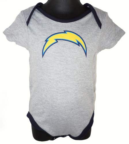 24 Month Baby Suit - Los Angeles Chargers NFL - One Piece Gray Outfit Football