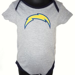 18 Month Baby Suit - Los Angeles Chargers NFL - One Piece Gray Outfit Football