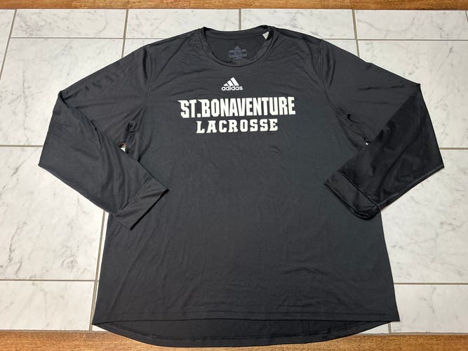 St. Bonaventure Lacrosse LS Adidas Creator Tee - Size XL