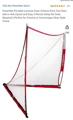 PowerNet Portable Lacrosse Goal