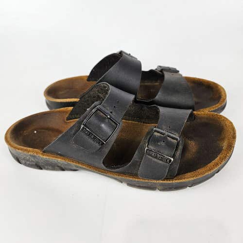 Birkenstock Arizona Black Slip Resistant Rubber Sole Sandals Shoe Women Size 9