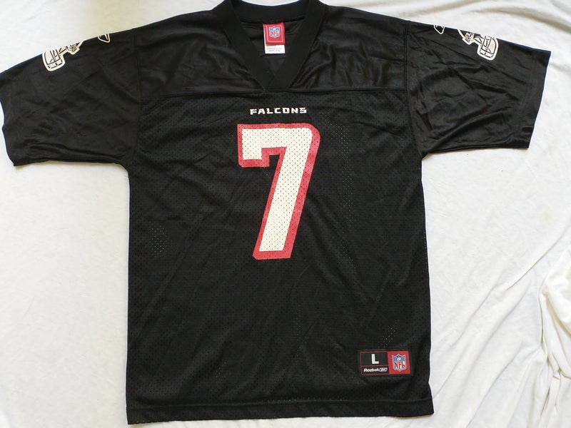 Michael Vick Jersey Youth Large 14-16 Atlanta Falcons Black Reebok #7 NFL