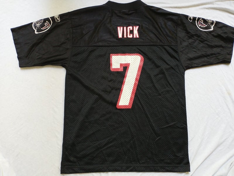 Men's Falcons Michael Vick Jersey Black Throwback #7