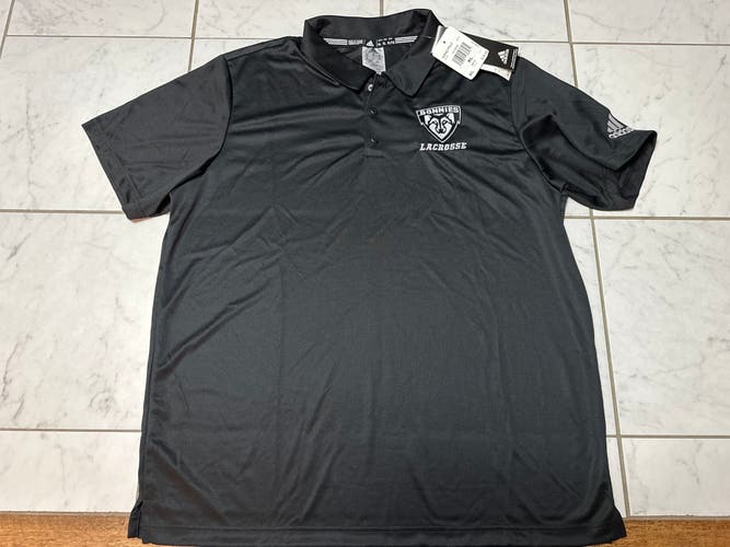 BNWT St. Bonaventure Bonnies Lacrosse Adidas Grind Polo - Size XL