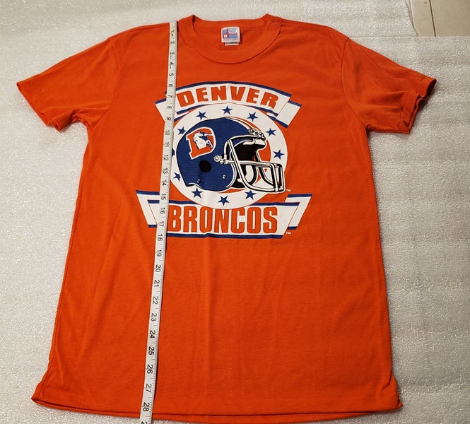 Vintage DENVER BRONCOS Orange T Shirt Large 