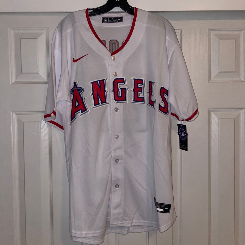 Outerstuff Mike Trout Youth Replica Los Angeles Angels Jersey White / XL