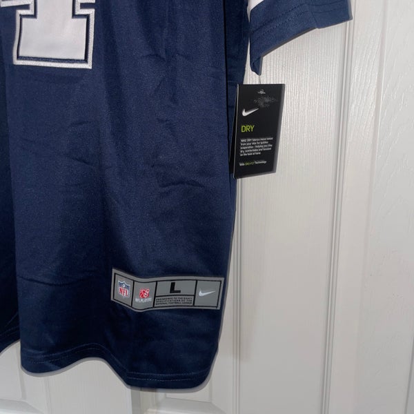 Nike Cowboys #4 Dak Prescott Navy Blue Jersey