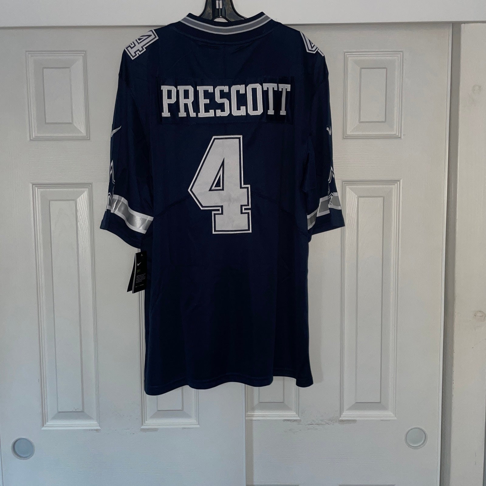 Dak Prescott Dallas Cowboys Twill Sewn America Flag Jersey Large NWT U.S  SELLER