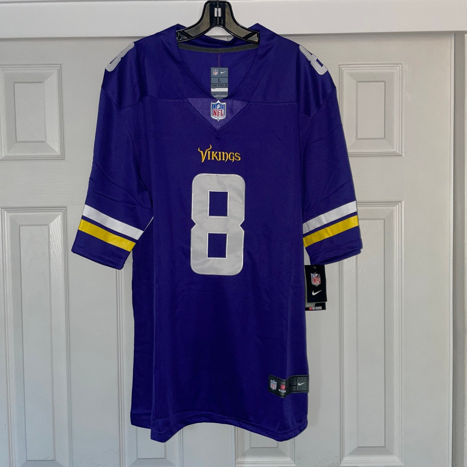 Vintage Majestic NFL Minnesota Vikings baseball style jersey. Men's XL.  Made USA