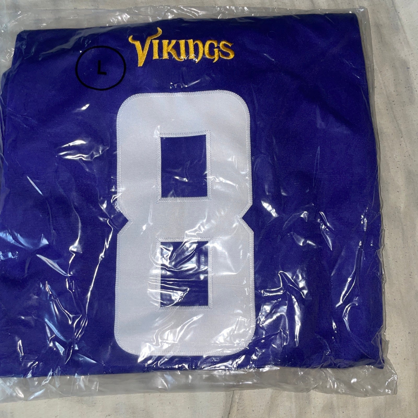 Brand New Minnesota Vikings Kirk Cousins Jersey With Tags - Size Men's XL