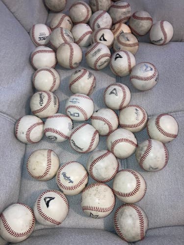 3 dozen gently used college baseballs