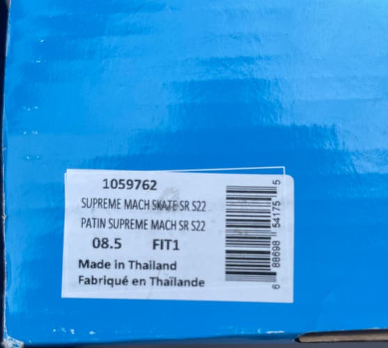 Senior Used Bauer Supreme Mach Hockey Skates Size 8.5