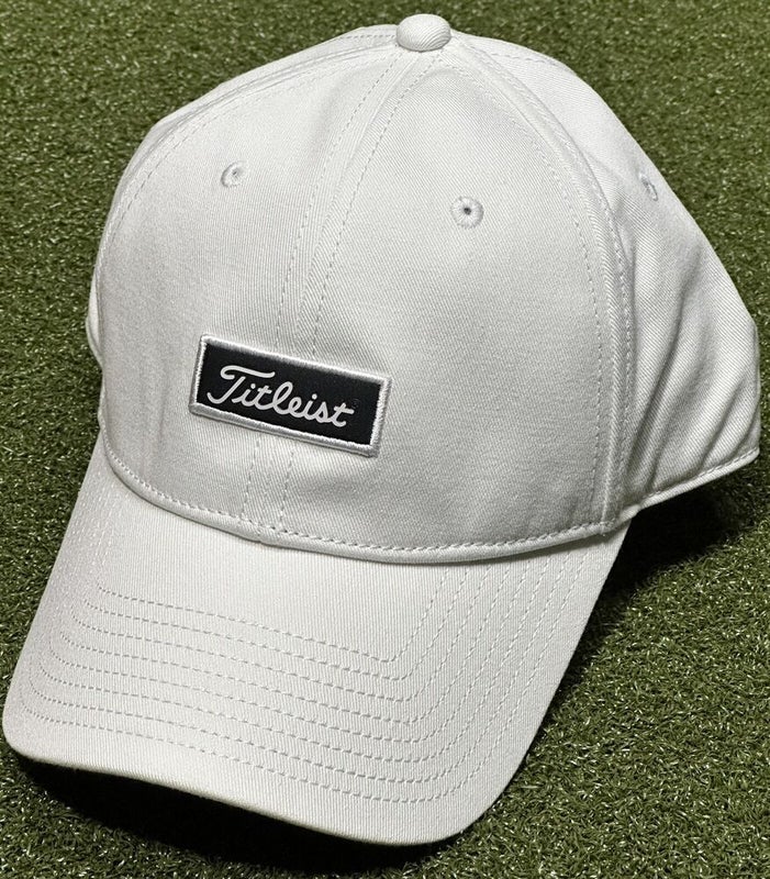 Titleist Charleston Garment Wash Golf Hat Cap White/Black One Size New #90861