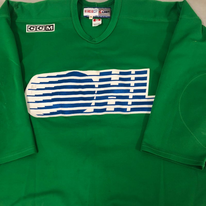 Nearly NEW CCM OHL size 54 green practice jersey #2