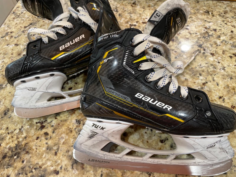 Used Bauer Regular Width Size 3.5 Supreme M5 Pro Hockey Skates